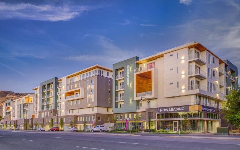 Harvest apartment building exterior