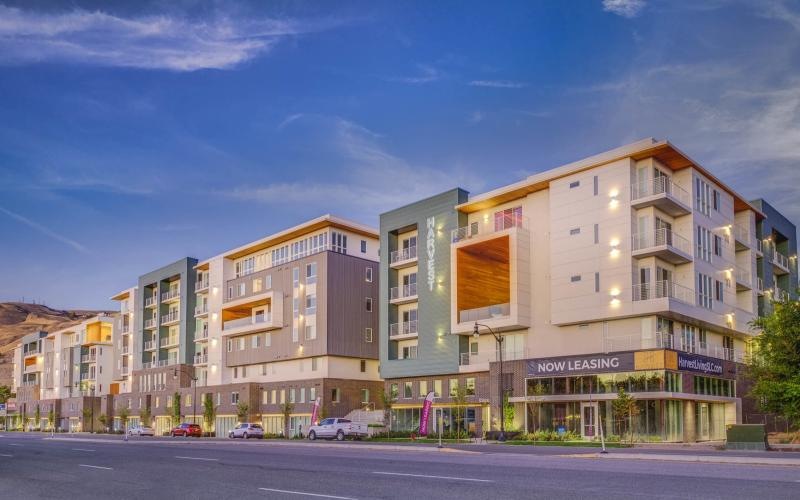 Harvest apartment building exterior