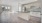 a kitchen with light cabinets